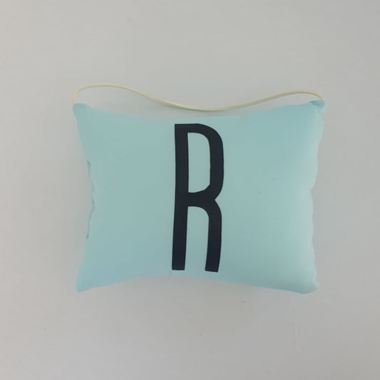 Initial Tooth Fairy Pouch - Mint R Black