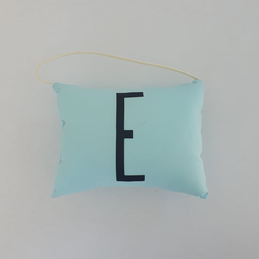 Initial Tooth Fairy Pouch - Mint E Black