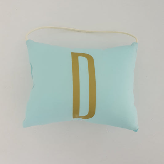 Initial Tooth Fairy Pouch - Mint D Gold