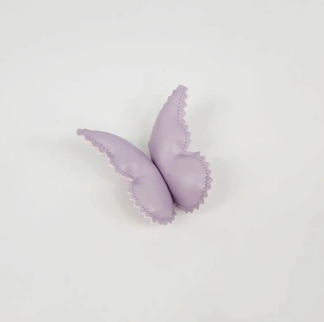 Lavender Leatherette Butterfly Wall Decal© - Medium