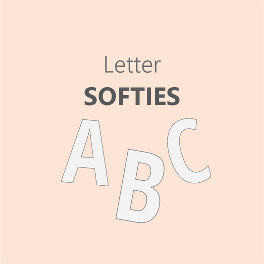 Letter Softies - Pre Order 6-8 Week Leadtime