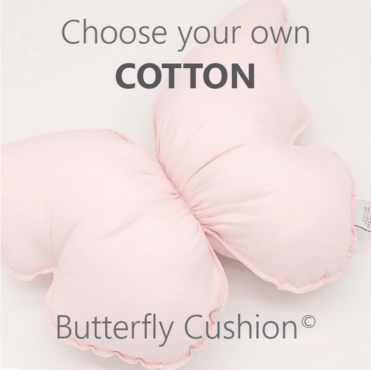 COTTON Butterfly Cushion - Pre Order 6-8 Week Leadtime