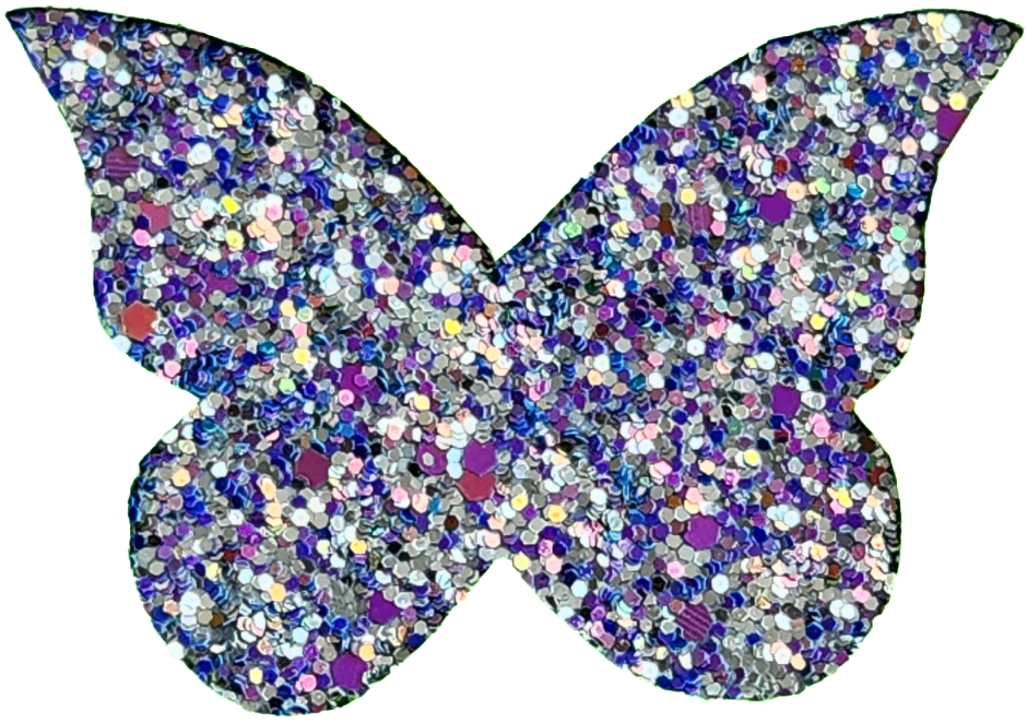 CHUNKY GLITTER Butterfly Wall Decals - Pre Order 6-8 Week Leadtime