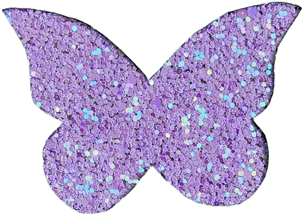 CHUNKY GLITTER Butterfly Wall Decals - Pre Order 6-8 Week Leadtime