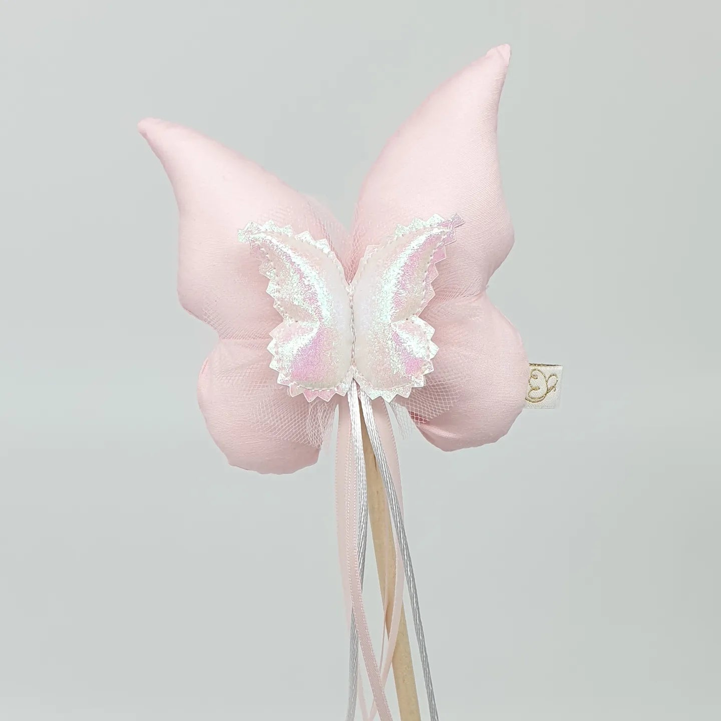 Butterfly Wand - Baby Pink Cotton