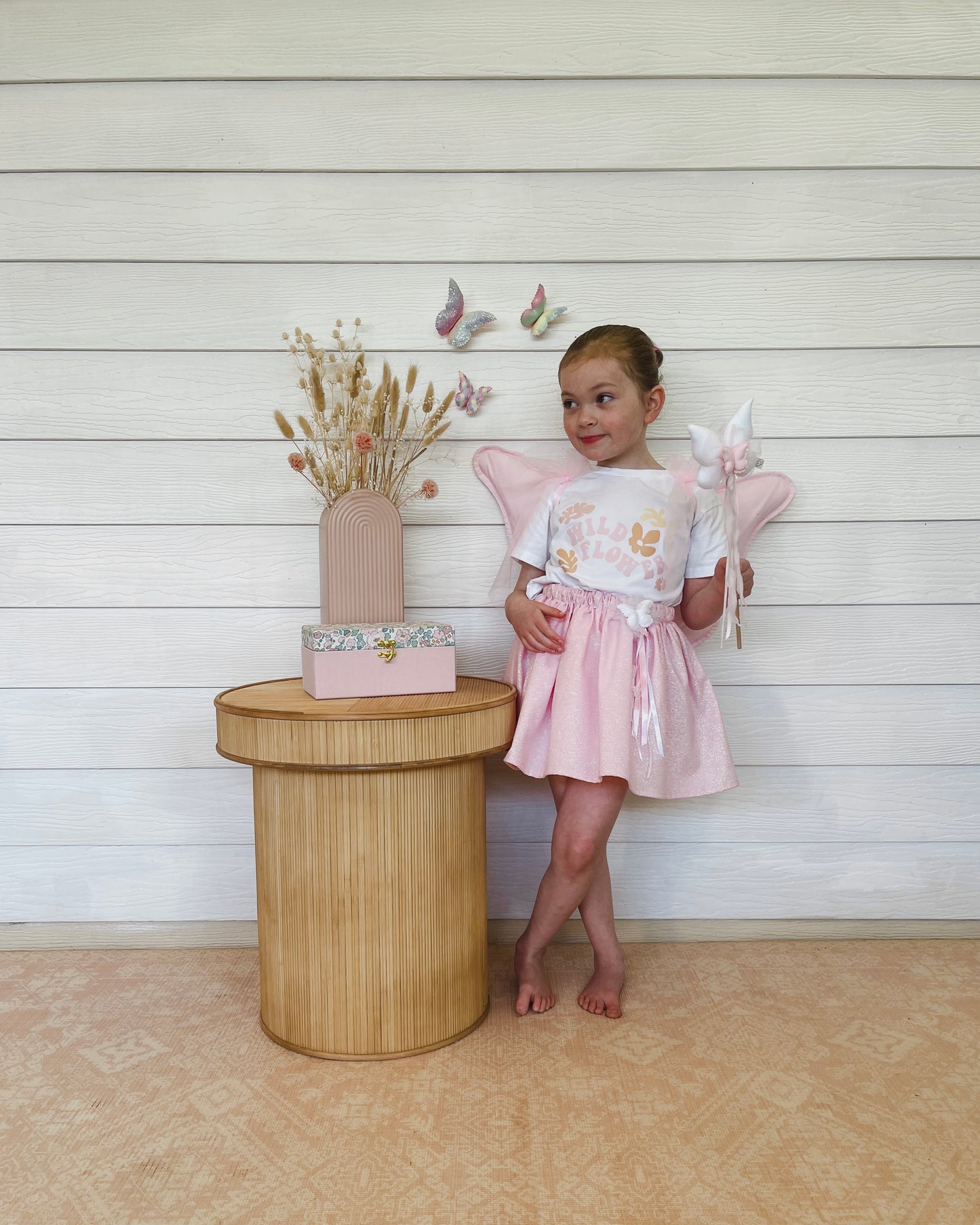 Butterfly Princess Sparkle Skirt © - Pink - Pre Order 4 Week Leadtime