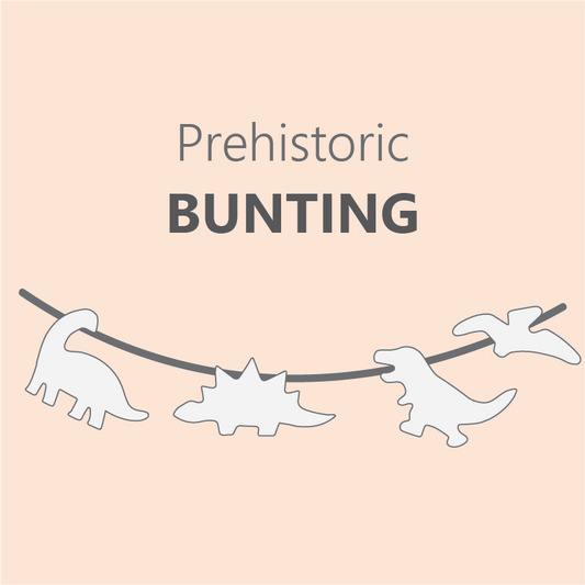 Prehistoric Bunting - Pre Order 6-8 Week Leadtime