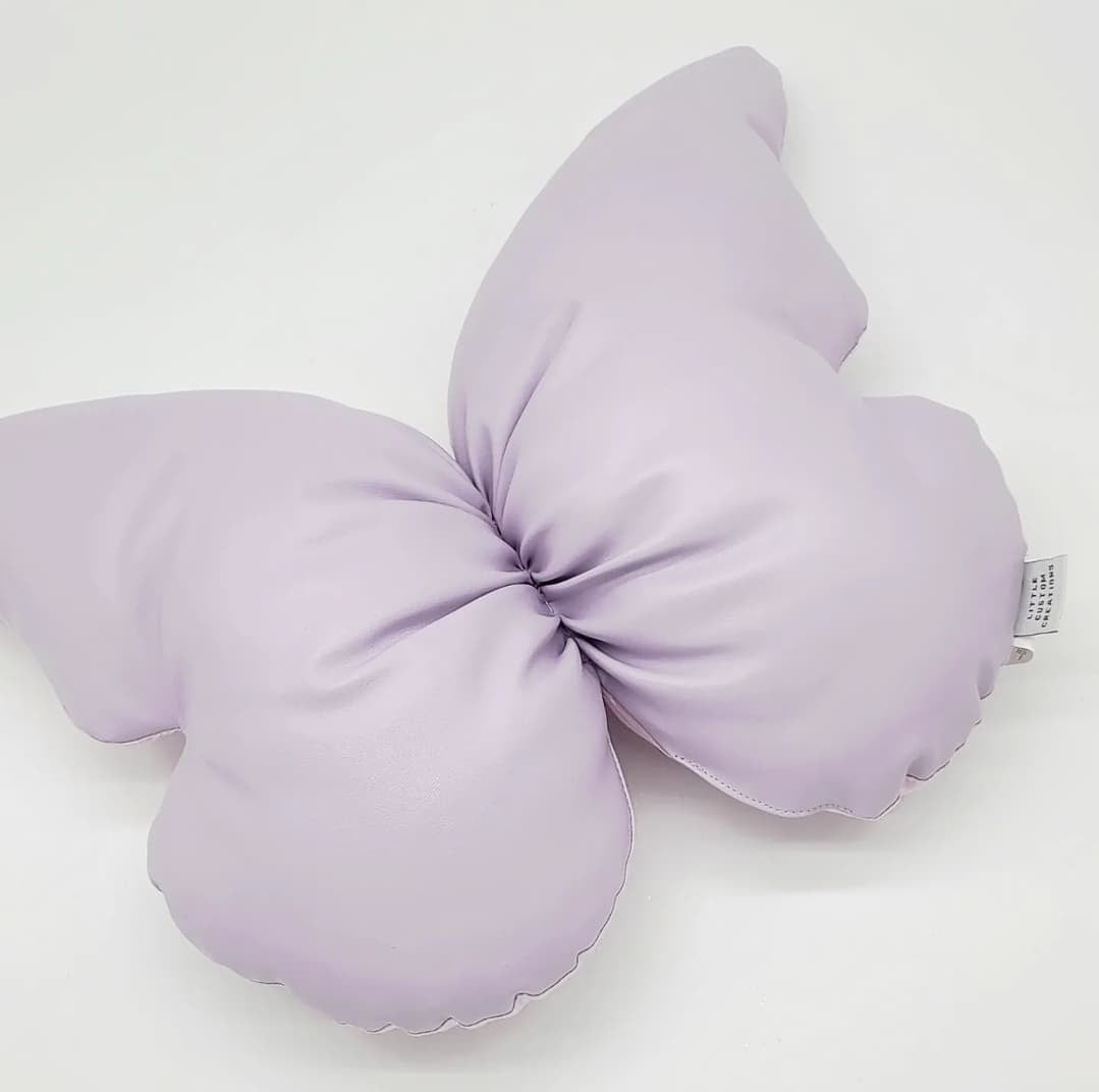 Butterfly Cushions © - Lavender - Leatherette