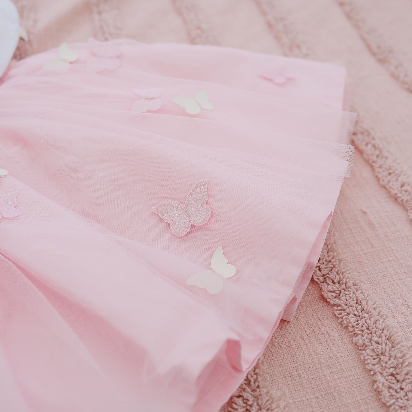 Butterfly Dreamer Tulle Skirt © - Baby Pink / Pastel or Sparkle Pink - Pre Order 6 week leadtime.