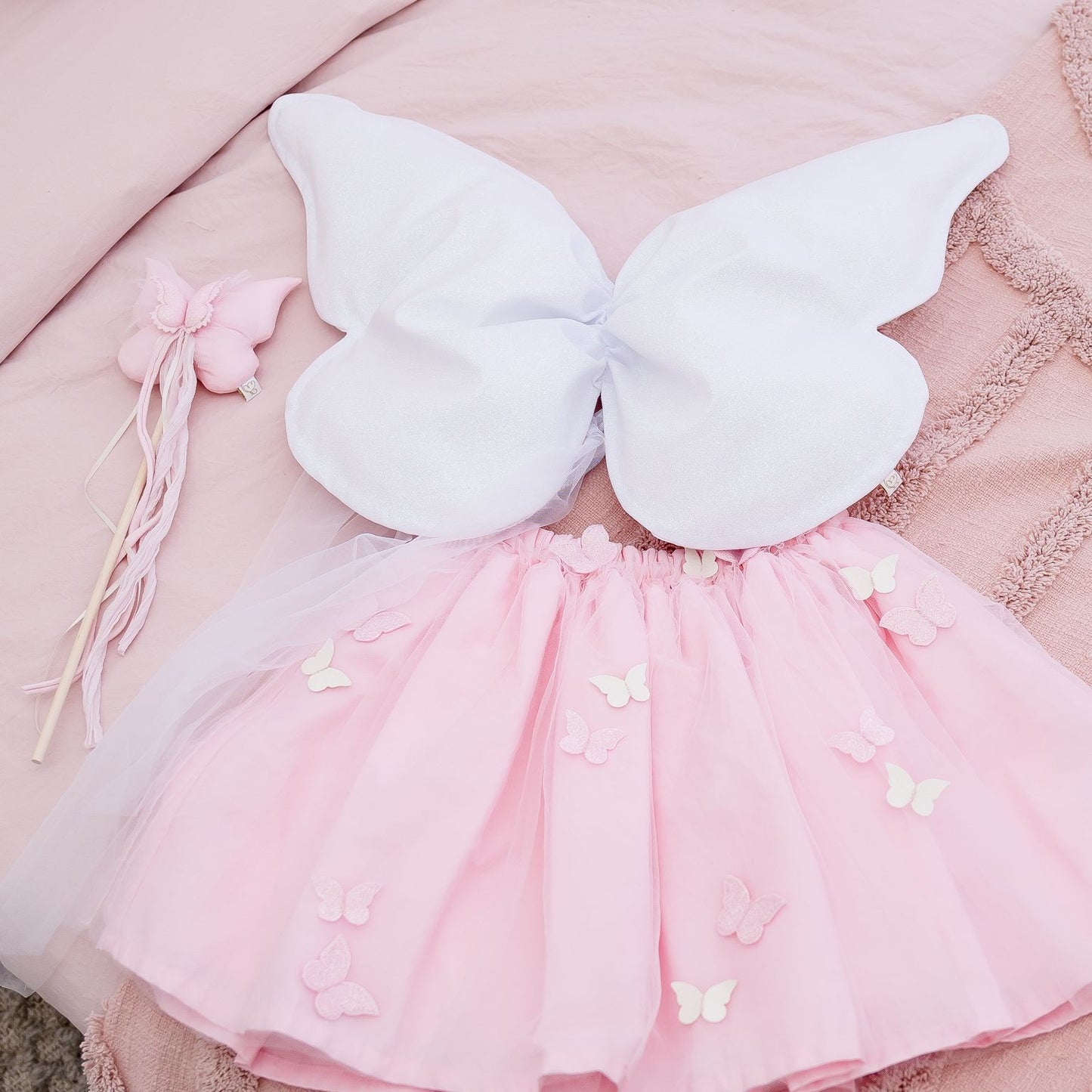 Butterfly Dreamer Tulle Skirt © - Baby Pink / Pastel or Sparkle Pink - Pre Order 6 week leadtime.