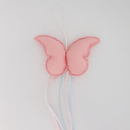 Butterfly Hanging Drop - Dusty Pink - Mermaid Ribbons