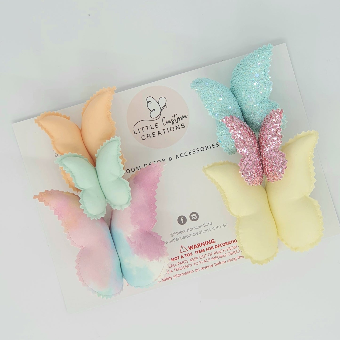 Saint-Tropez Butterfly Decor - 6 Pack