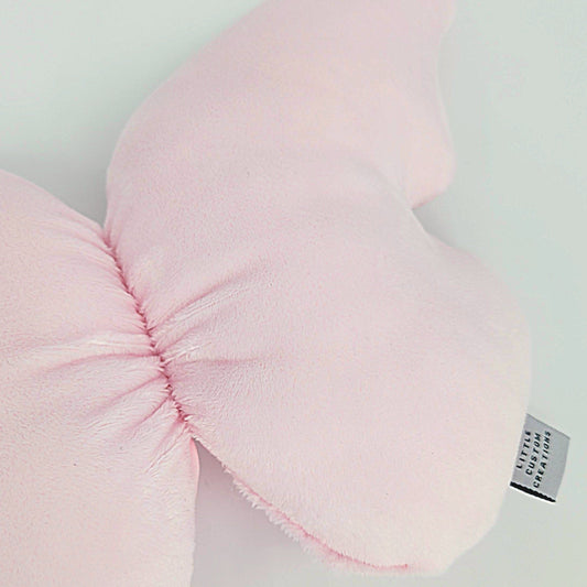 Baby Pink Minky Butterfly Cushion - Pre Order 6-8 Week Leadtime
