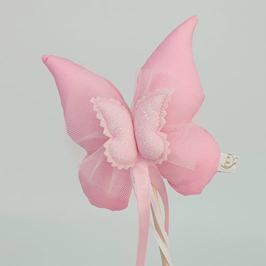 Butterfly Wand - Candy Pink Cotton