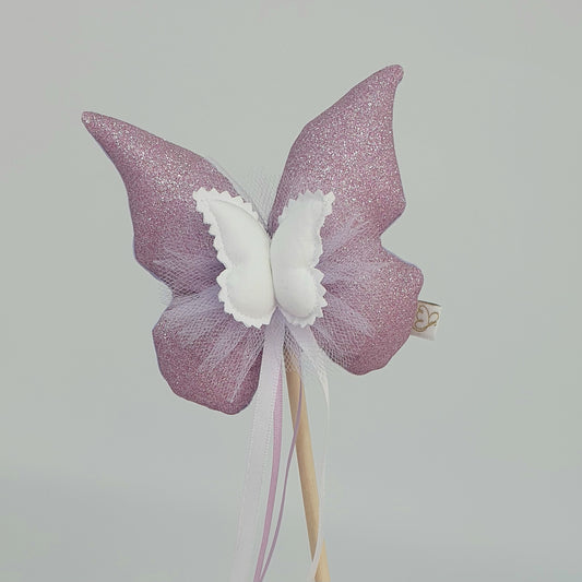 Butterfly Wand - French Mauve Sparkle