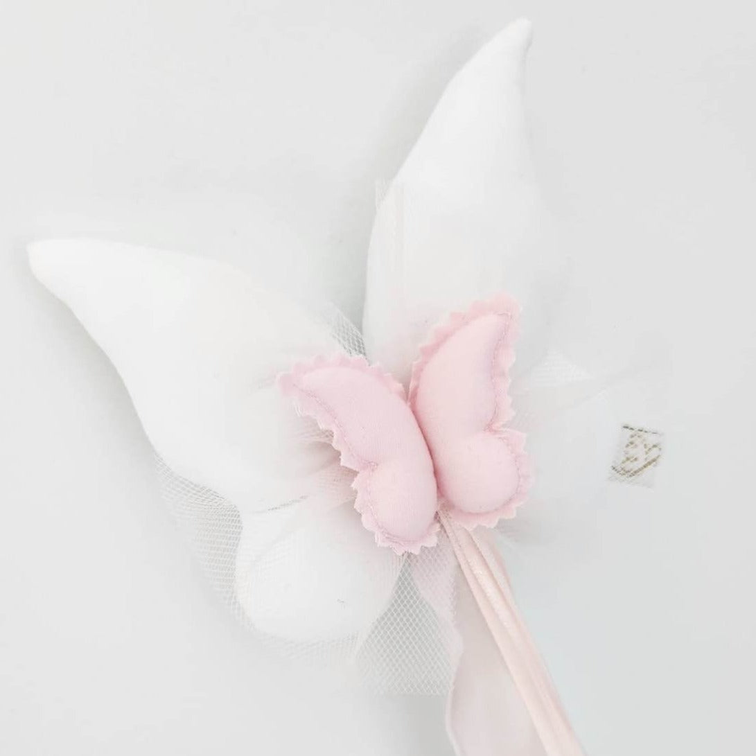 Butterfly Wand © - White Cotton