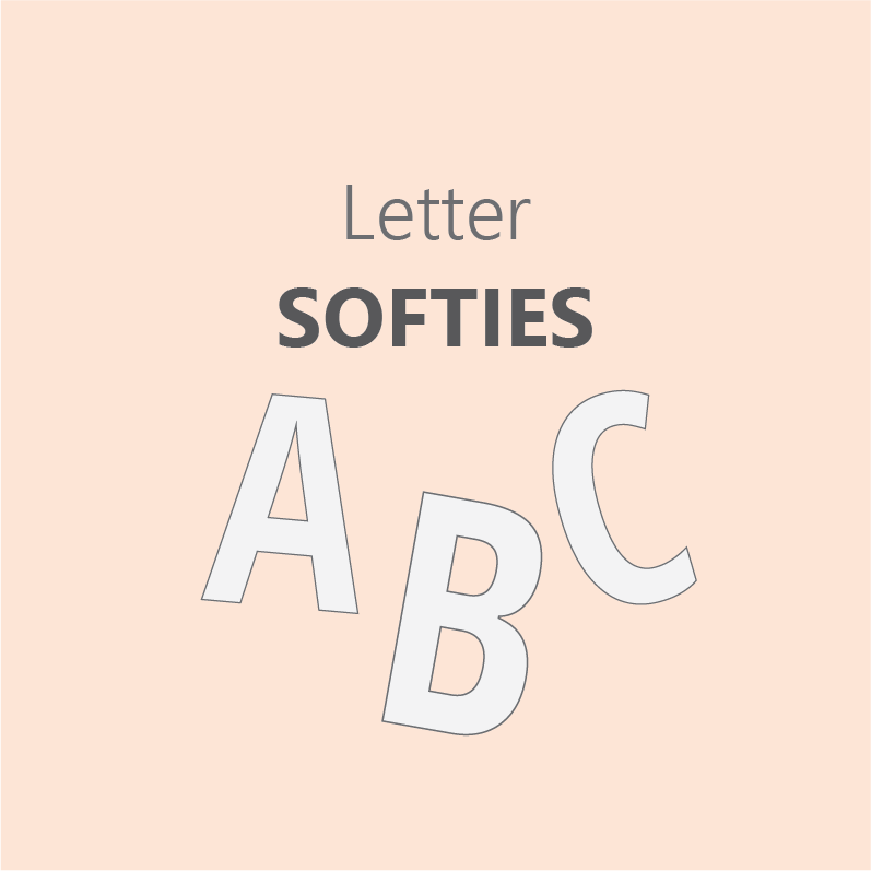 Letter Softies - Pre Order 6-8 Week Leadtime
