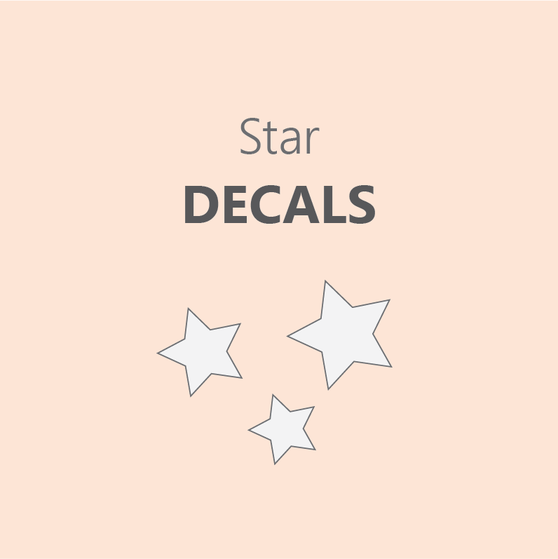 Star Decals - Pre Order 6-8 Week Leadtime