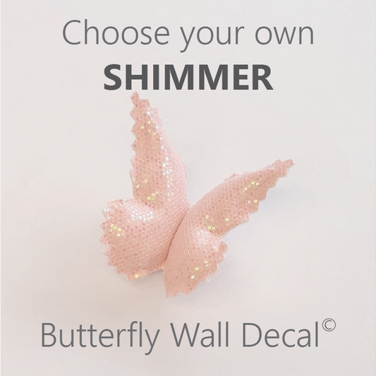 SHIMMER GLITTER Butterfly Wall Decals © - Pre Order 6 Week Leadtime