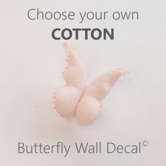 COTTON Butterfly Wall Decals - Pre Order 6-8 Week Leadtime