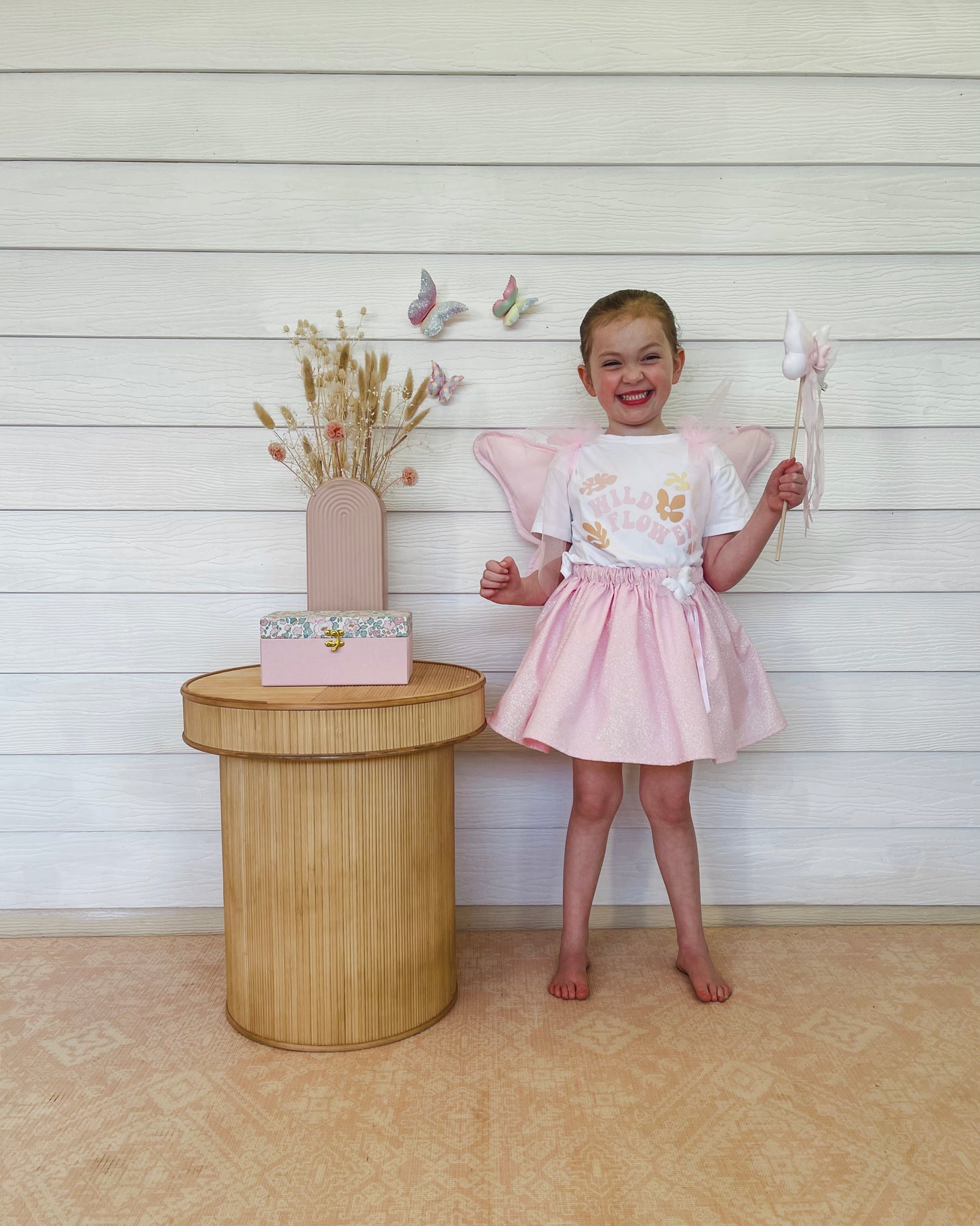 Butterfly Princess Sparkle Skirt © - Pink - Pre Order 4 Week Leadtime
