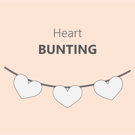 Heart Bunting - Pre Order 4 Week Leadtime