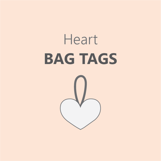 Heart Bag Tag - Pre Order 4 Week Leadtime