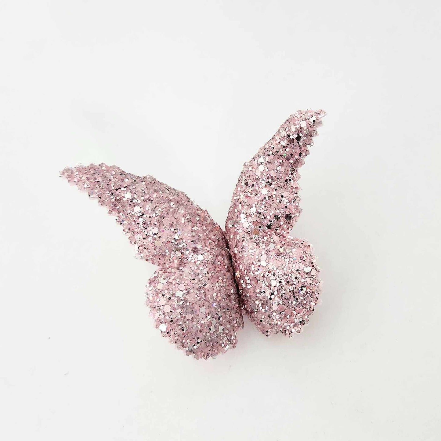 Crystal Pink Chunky Glitter Butterfly Wall Decal© - Large