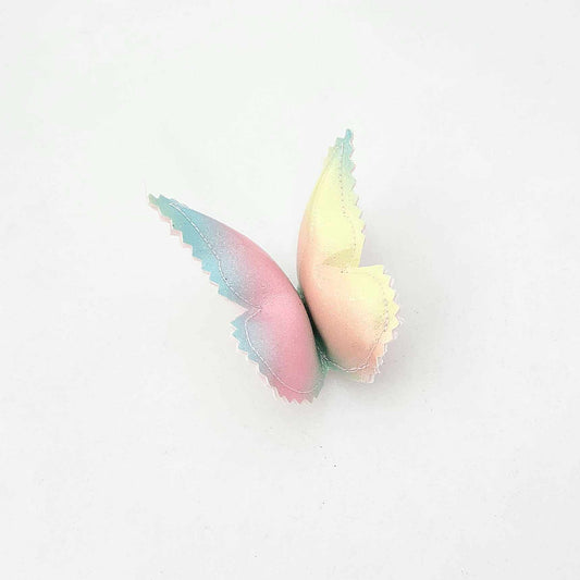 Pastel Rainbow Glitter Patent Leatherette Butterfly Wall Decal© - Medium