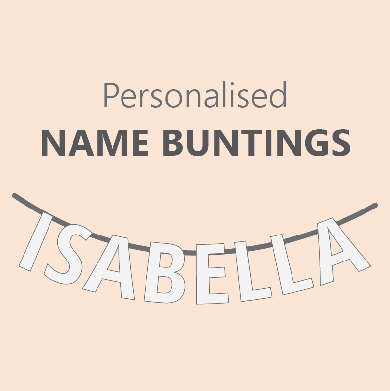 Personalised Name Bunting - Pre Order 4 Week Leadtime