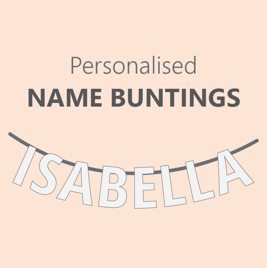 Personalised Name Bunting - Pre Order 4 Week Leadtime
