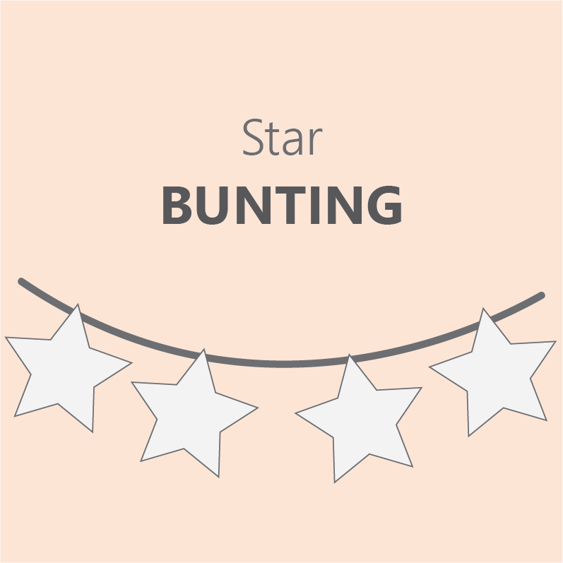 Star Bunting - Pre Order 6-8 Week Leadtime