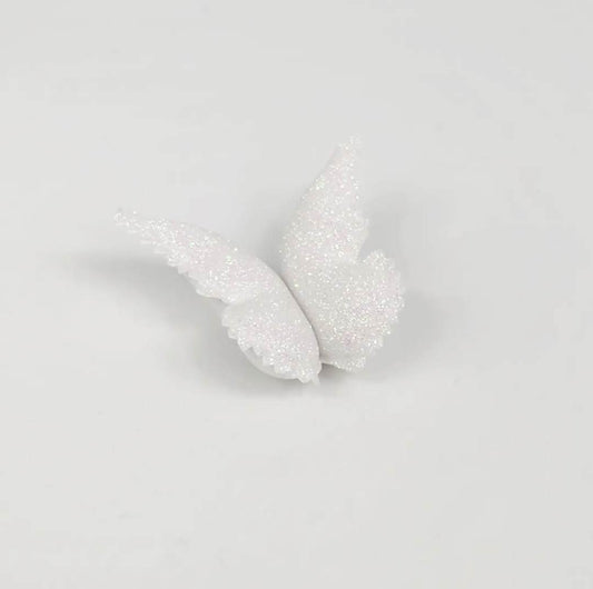 White Sparkle Butterfly Wall Decal© - Medium