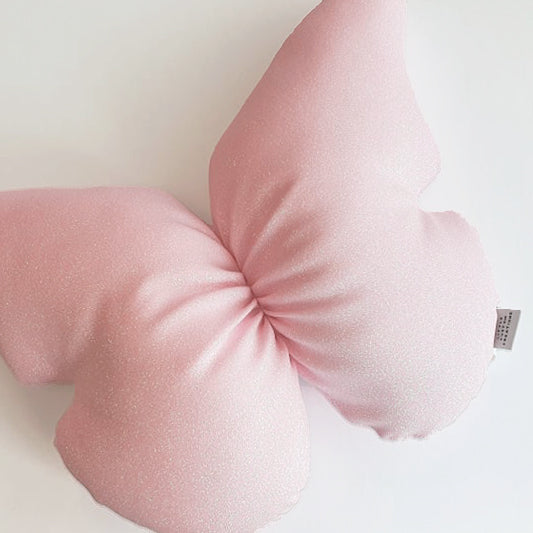 Pink Sparkle Butterfly Cushion - Pre Order 6-8 Week Leadtime