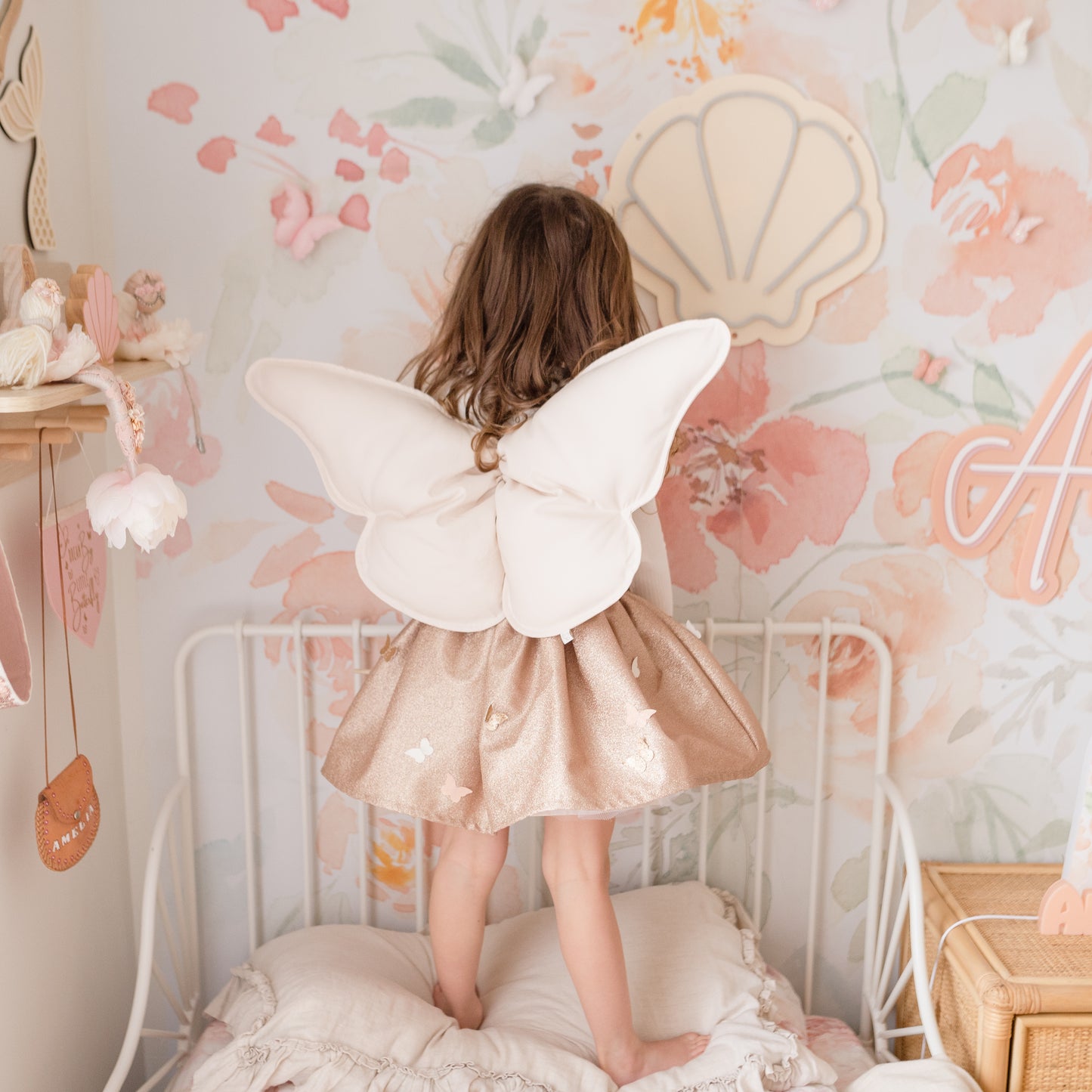 Butterfly Wings © - Beige Cotton