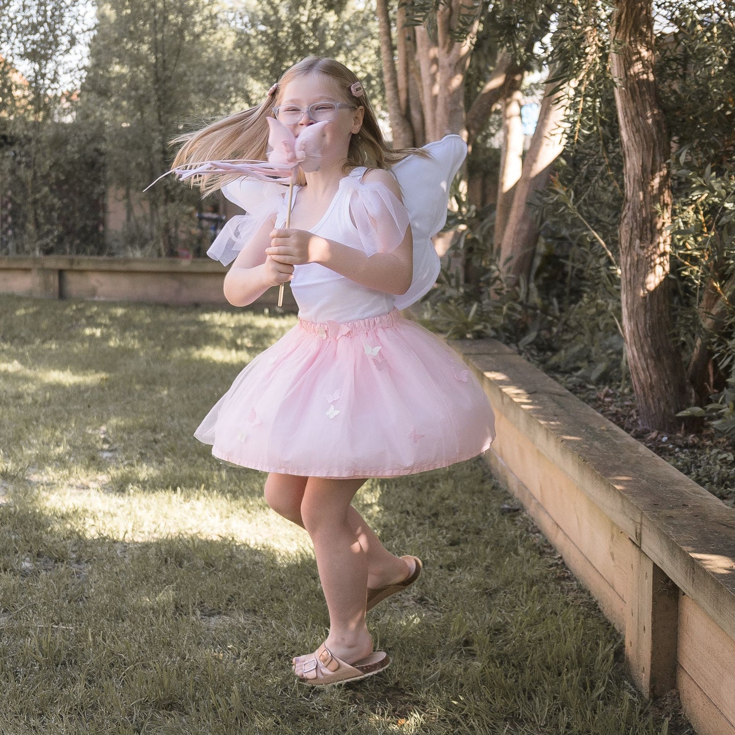 Butterfly Dreamer Tulle Skirt © - Baby Pink / Pastel or Sparkle Pink - Pre Order 6 week leadtime.