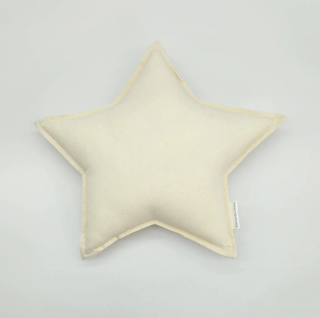 Star Cushion - Medium - Natural Cotton